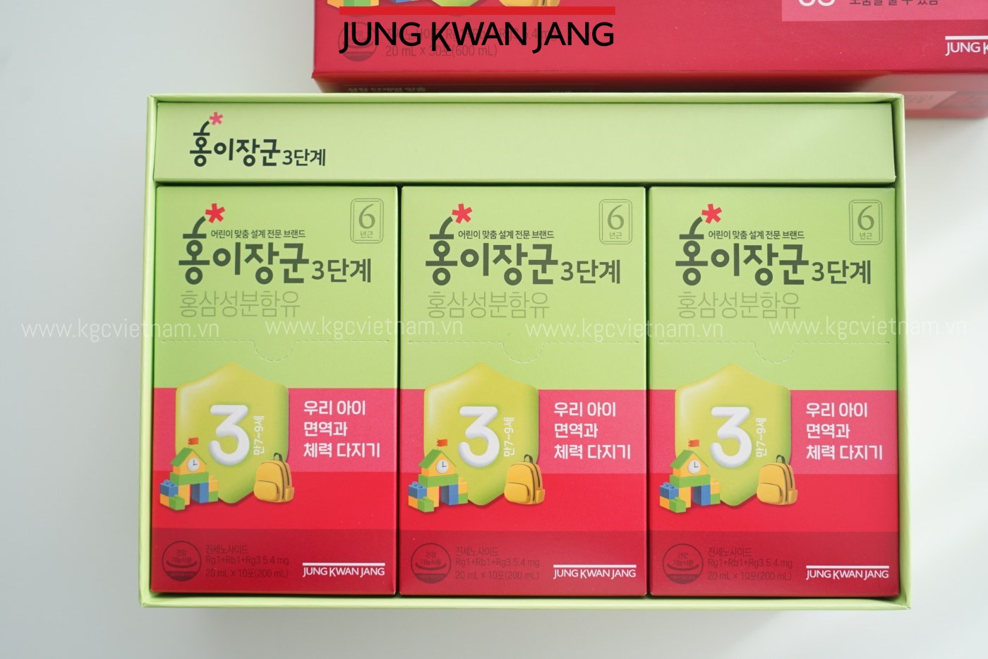 Nước hồng sâm trẻ em số 3 Jung Kwan Jang 20ml x 30 gói mẫu mới 2023 | KGC Việt Nam | www.kgcvietnam.vn