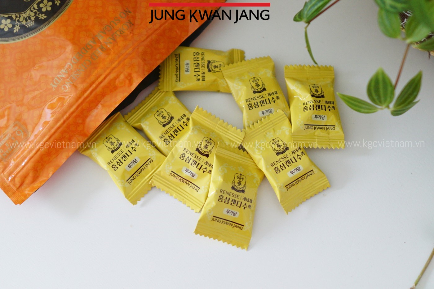 Kẹo Hồng Sâm Không Đường KGC Jung Kwan Jang 240g | KGC Việt Nam | www.kgcvietnam.vn