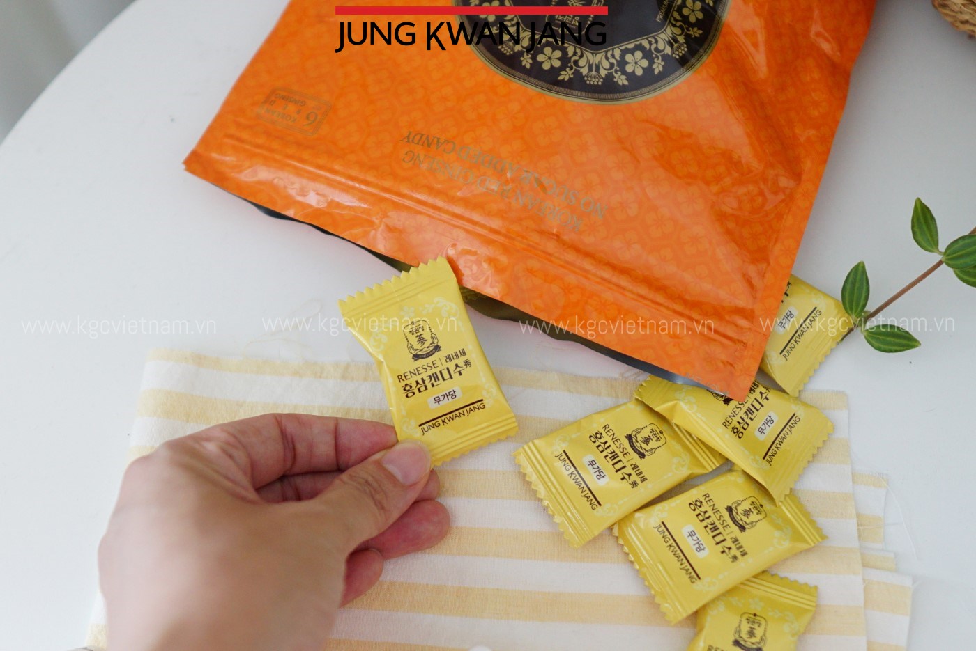 Kẹo Hồng Sâm Không Đường KGC Jung Kwan Jang 240g | KGC Việt Nam | www.kgcvietnam.vn